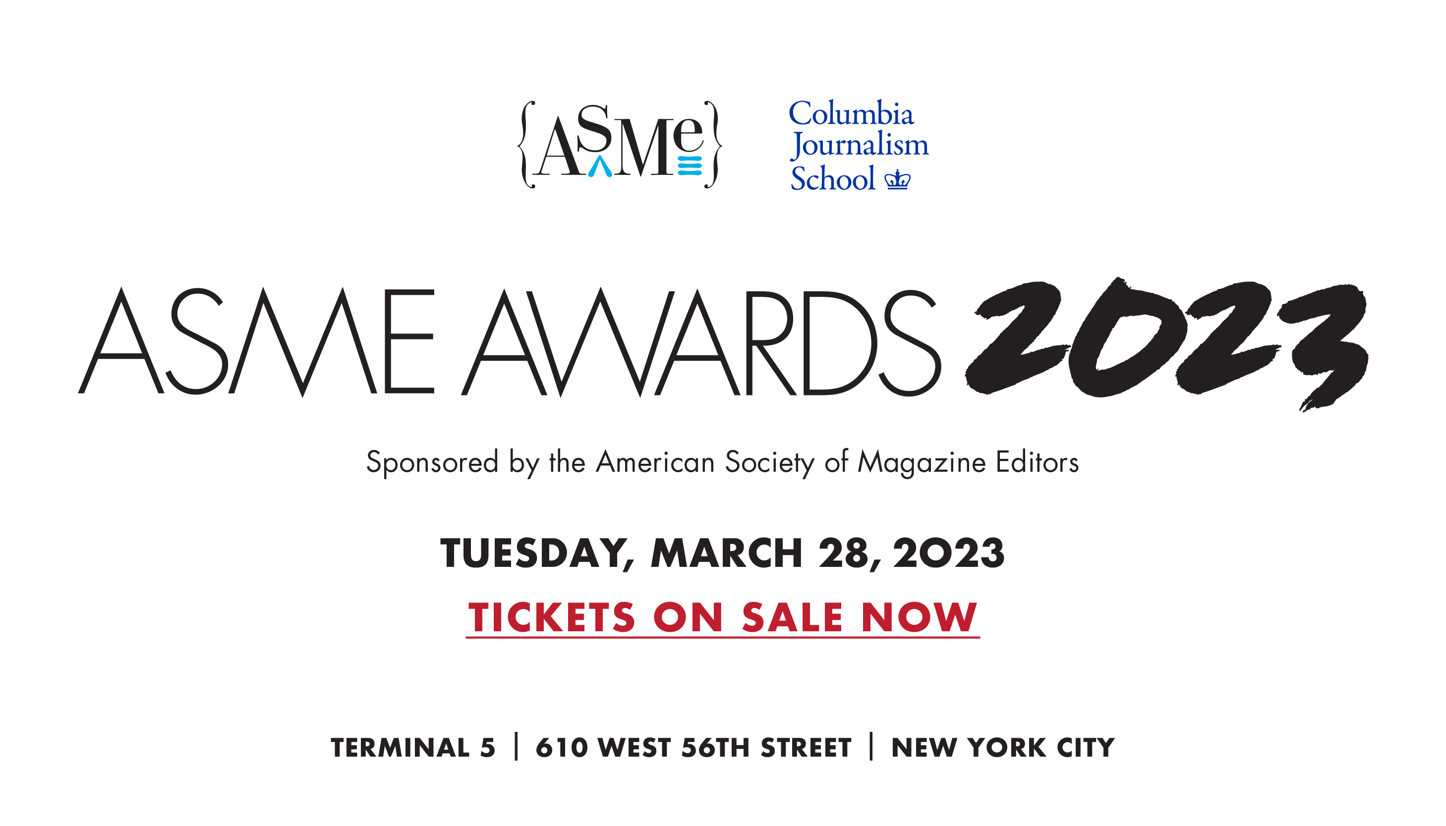 ASME Awards 2023 - March 28, 2023 - Tickets on Sale Now