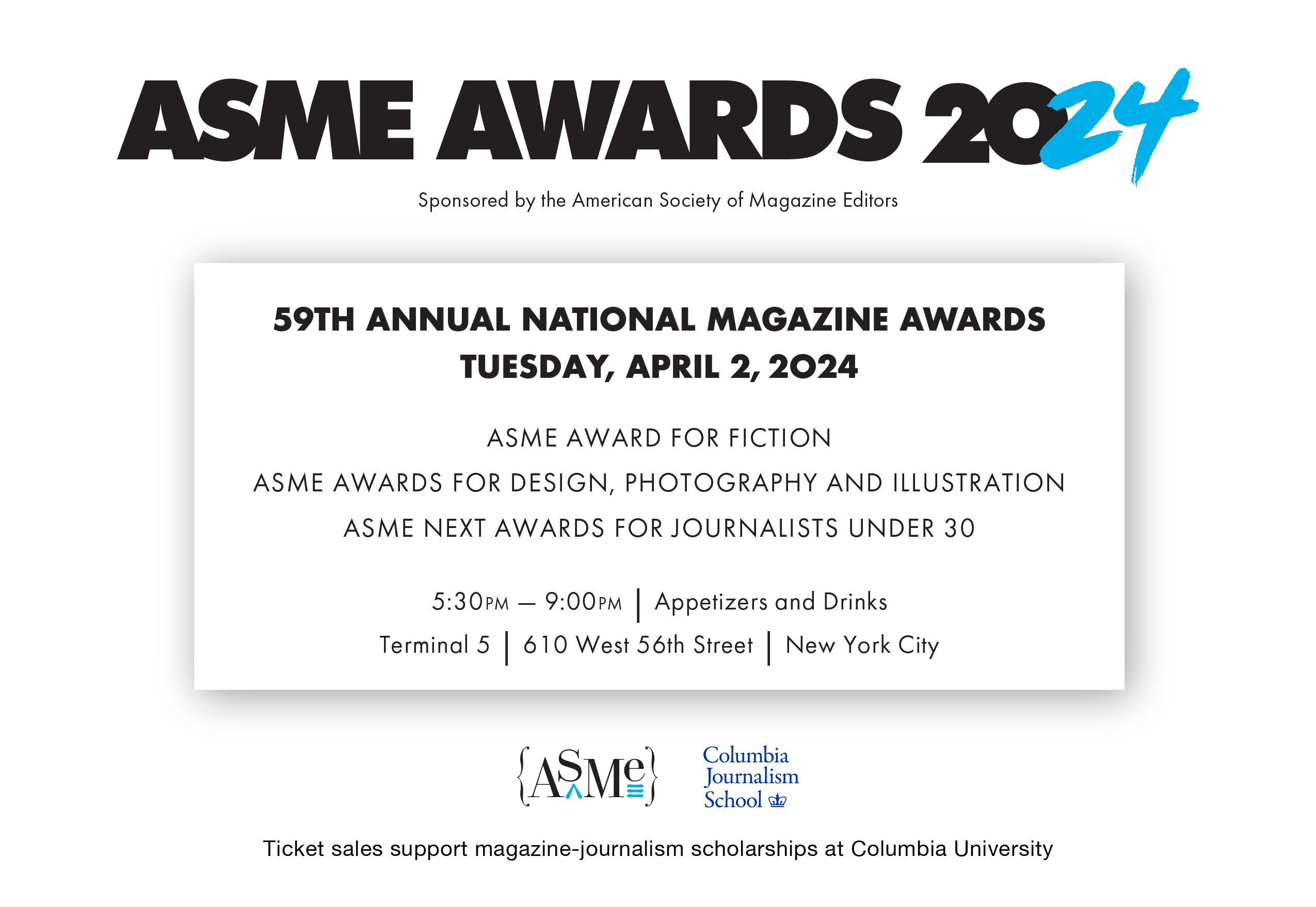 ASME Awards 2024 RSVP